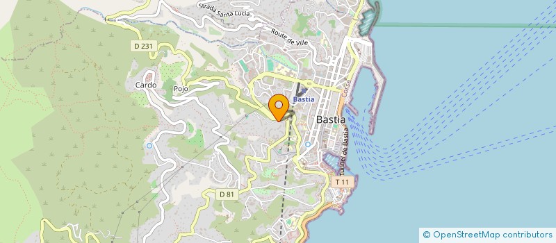 localisation de l'entreprise MONSIEUR DAVID GOSSUIN à BASTIA