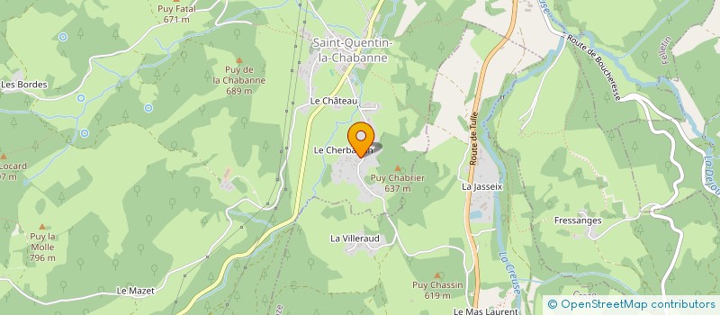 localisation de l'entreprise MONSIEUR DAVID GOUBELY  SAINT-QUENTIN-LA-CHABANNE