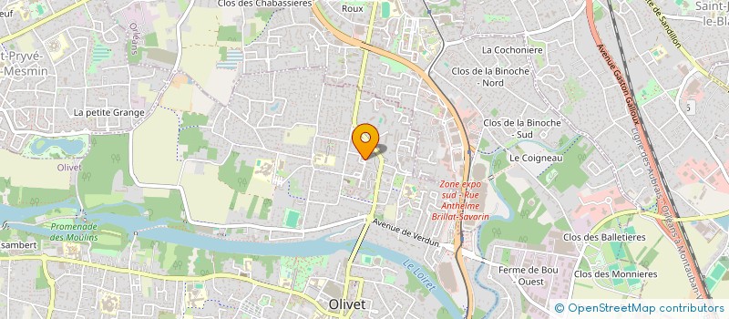 localisation de l'entreprise MONSIEUR DAVID GOUBERT à OLIVET