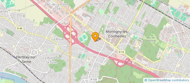 localisation de l'entreprise MONSIEUR DAVID GOURDET  MONTIGNY-LES-CORMEILLES