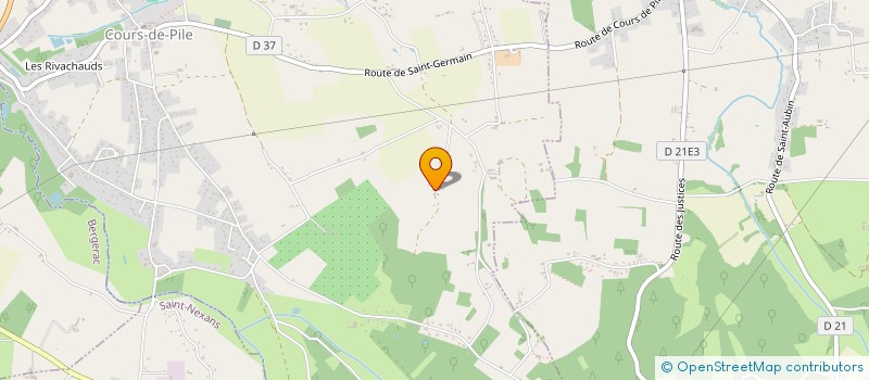 localisation de l'entreprise MONSIEUR DAVID GOURET  COURS-DE-PILE