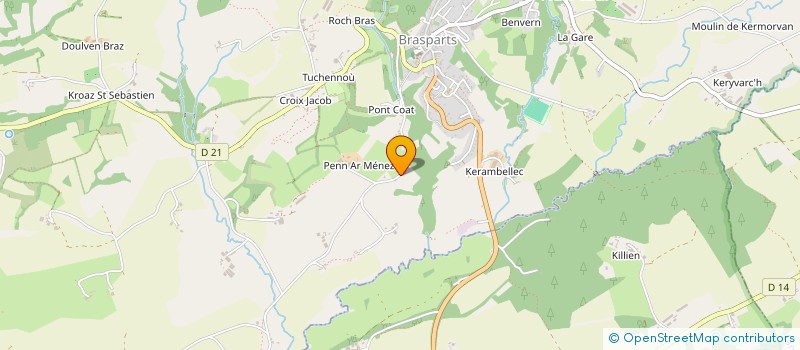 localisation de l'entreprise MONSIEUR DAVID GOURVES  PLEYBEN