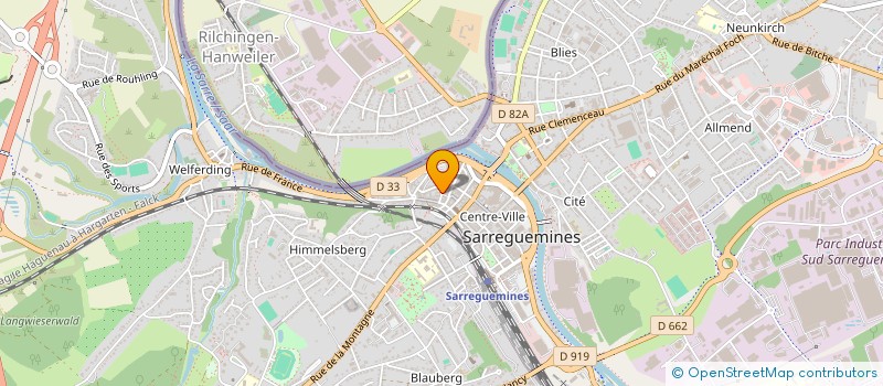 localisation de l'entreprise MONSIEUR DAVID GOUSSANTHIER  SARREGUEMINES