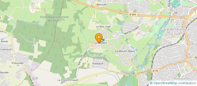 localisation de l'entreprise MONSIEUR DAVID GOUTTE à LIMOGES