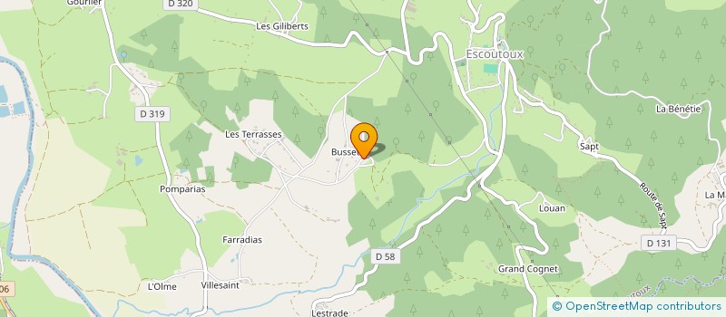 localisation de l'entreprise MONSIEUR DAVID GOUTTEBROZE  VOLLORE-MONTAGNE