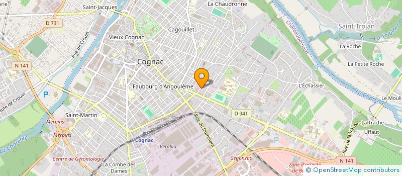 localisation de l'entreprise MONSIEUR DAVID GOUVENAUX à COGNAC