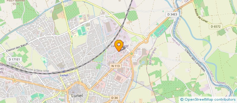 localisation de l'entreprise MONSIEUR DAVID GRAILLE  LUNEL