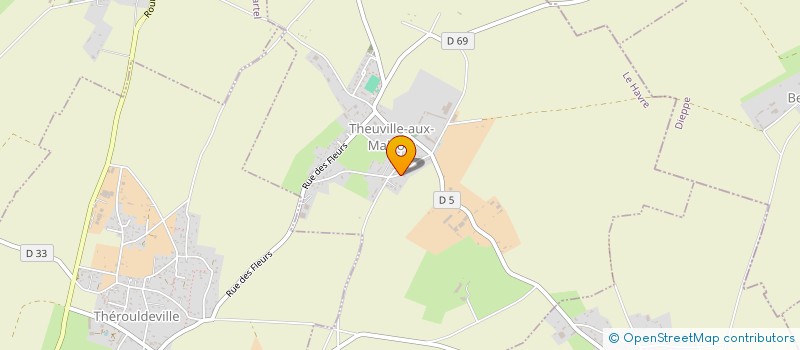 localisation de l'entreprise MONSIEUR DAVID GRANCHER  THEUVILLE-AUX-MAILLOTS