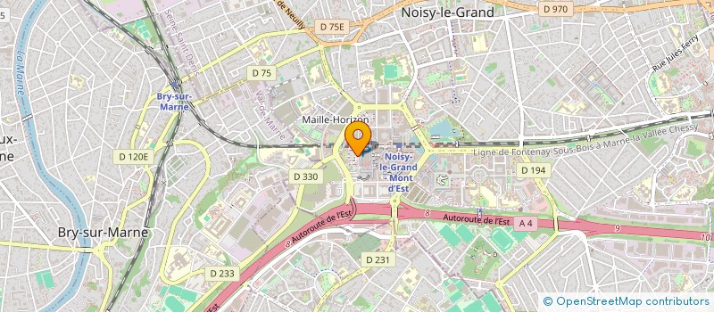 localisation de l'entreprise MONSIEUR DAVID GRANDET  NOISY-LE-GRAND