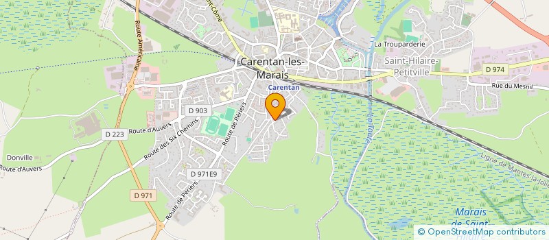 localisation de l'entreprise MONSIEUR DAVID GRANDJEAN  CARENTAN-LES-MARAIS