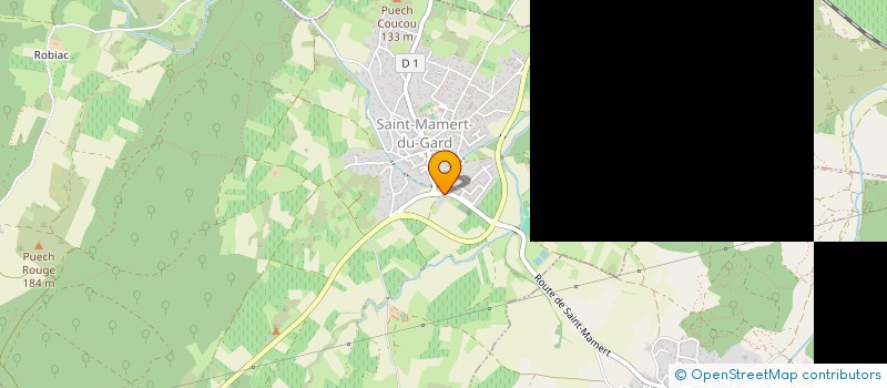 localisation de l'entreprise MONSIEUR DAVID GRANIER  SAINT-MAMERT-DU-GARD