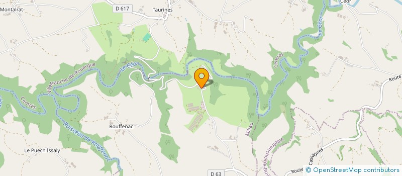 localisation de l'entreprise MONSIEUR DAVID GRANIER  RULLAC-SAINT-CIRQ