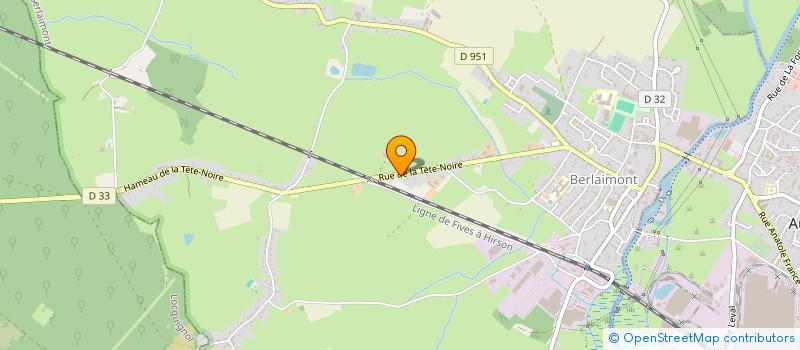 localisation de l'entreprise MONSIEUR DAVID GRARD  BERLAIMONT