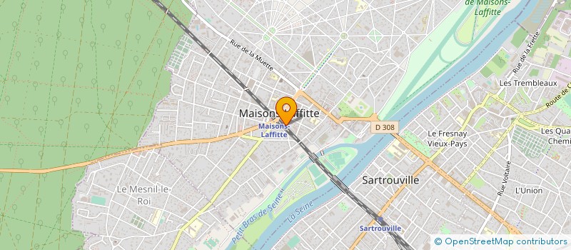 localisation de l'entreprise MONSIEUR DAVID GRASTAIN  MAISONS-LAFFITTE