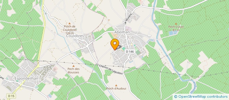 localisation de l'entreprise MONSIEUR DAVID GRAU  ABEILHAN