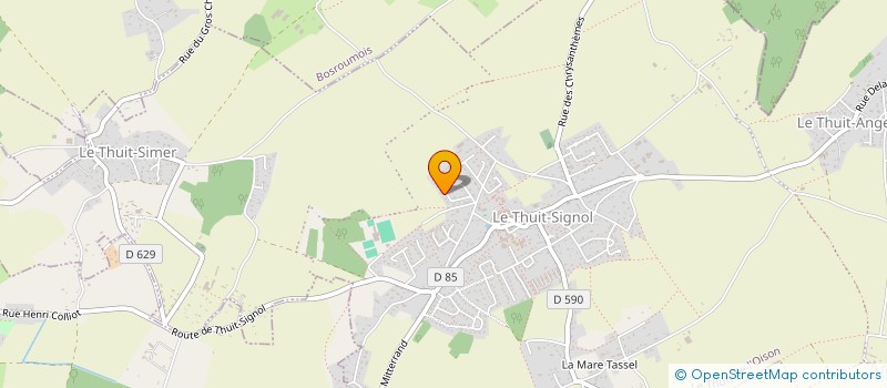 localisation de l'entreprise MONSIEUR DAVID GRAUX  LE THUIT DE L'OISON