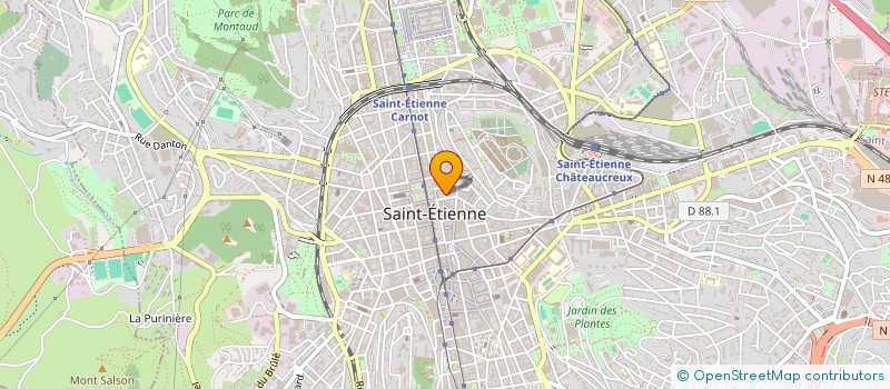 localisation de l'entreprise MONSIEUR DAVID GRE  SAINT-ETIENNE