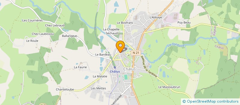localisation de l'entreprise MONSIEUR DAVID GREAVES à CHALUS