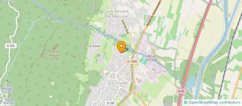 localisation de l'entreprise MONSIEUR DAVID GREFFE  LE TOUVET