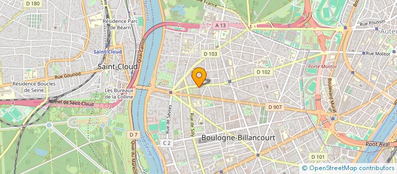 localisation de l'entreprise MONSIEUR DAVID GRELLIER à BOULOGNE-BILLANCOURT