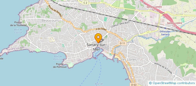localisation de l'entreprise MONSIEUR DAVID GRENAT à SANARY-SUR-MER
