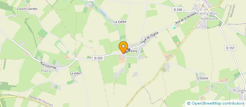 localisation de l'entreprise MONSIEUR DAVID GRENIER  CESNY-LES-SOURCES