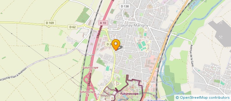 localisation de l'entreprise MONSIEUR DAVID GRETH  JAUNAY-MARIGNY