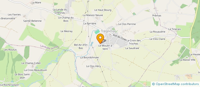 localisation de l'entreprise MONSIEUR DAVID GRIMAULT  LAMBALLE-ARMOR