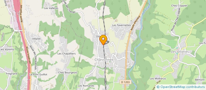 localisation de l'entreprise MONSIEUR DAVID GRIS  CHARVONNEX