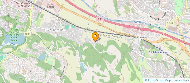 localisation de l'entreprise MONSIEUR DAVID GRISON  VAULX-MILIEU