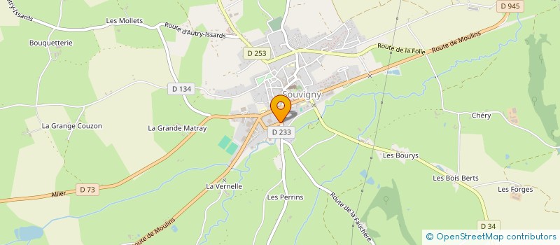 localisation de l'entreprise MONSIEUR DAVID GROS  SOUVIGNY