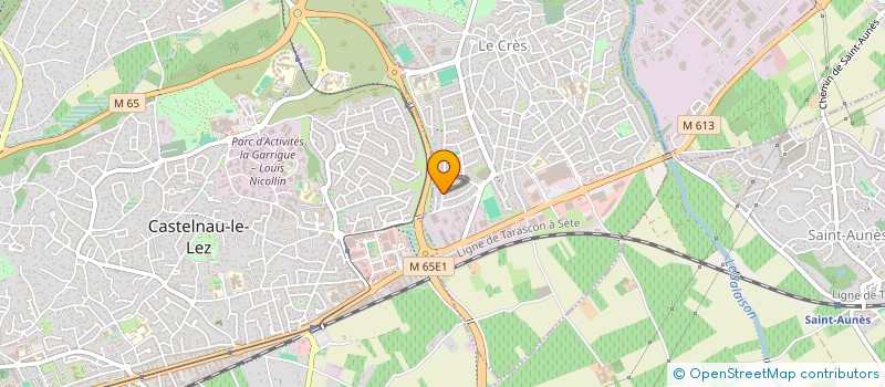 localisation de l'entreprise MONSIEUR DAVID GROUX  LE CRES