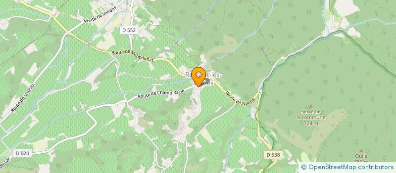 localisation de l'entreprise MONSIEUR DAVID GRULOIS  ROUSSET-LES-VIGNES