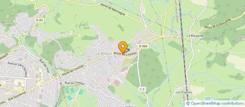 localisation de l'entreprise MONSIEUR DAVID GUAGENTI à LE BREUIL