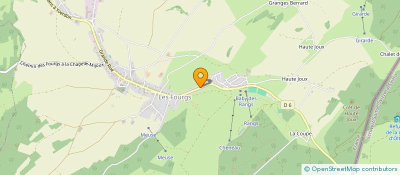 localisation de l'entreprise MONSIEUR DAVID GUDEL  LES FOURGS