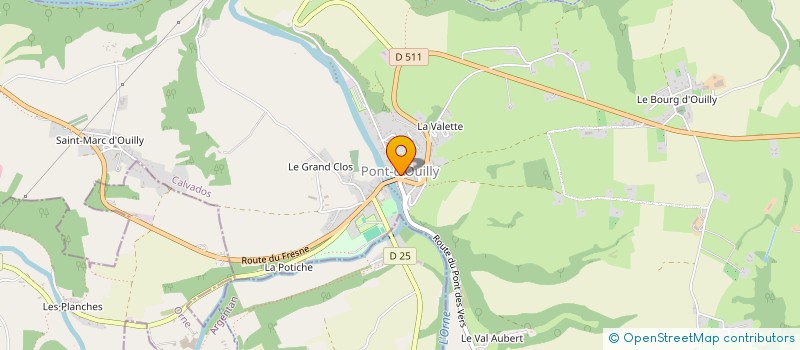 localisation de l'entreprise MONSIEUR DAVID GUENOT  PONT-D'OUILLY