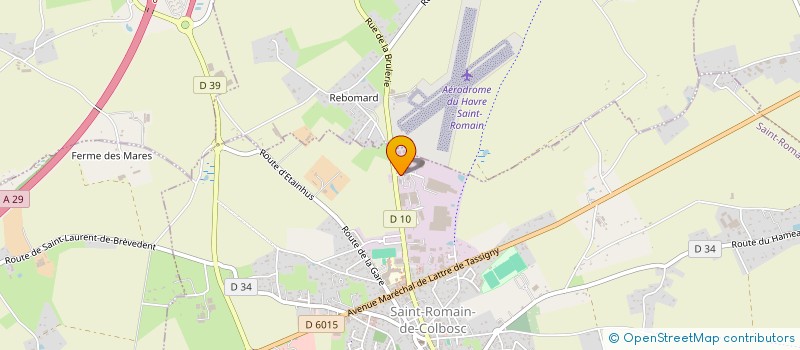 localisation de l'entreprise MONSIEUR DAVID GUERIN  SAINT-ROMAIN-DE-COLBOSC