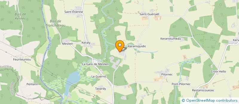 localisation de l'entreprise MONSIEUR DAVID GUERIN  PONT-SCORFF