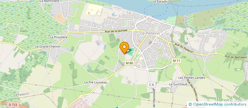 localisation de l'entreprise MONSIEUR DAVID GUERIN  LE PELLERIN