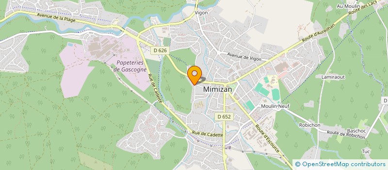 localisation de l'entreprise MONSIEUR DAVID GUERIN  MIMIZAN