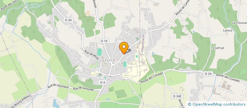 localisation de l'entreprise MONSIEUR DAVID GUERIN  LA FORCE