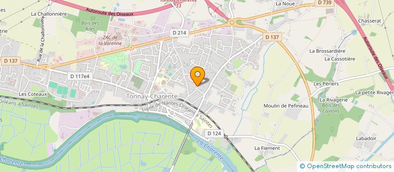 localisation de l'entreprise MONSIEUR DAVID GUERIT  TONNAY-CHARENTE