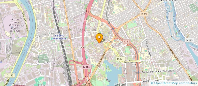 localisation de l'entreprise MONSIEUR DAVID GUERSAN  CRETEIL