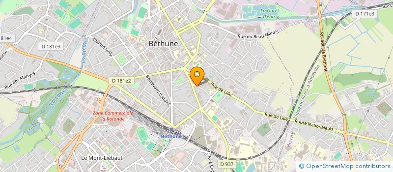 localisation de l'entreprise MONSIEUR DAVID GUERY  BETHUNE