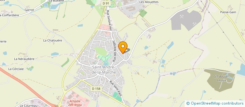 localisation de l'entreprise MONSIEUR DAVID GUET  SEVREMOINE