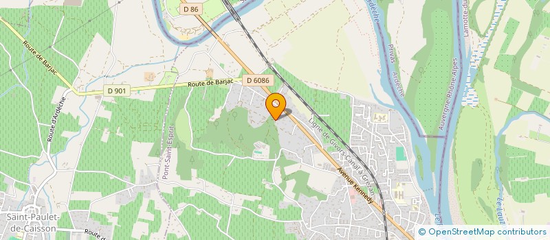 localisation de l'entreprise MONSIEUR DAVID GUIBERT à PONT-SAINT-ESPRIT