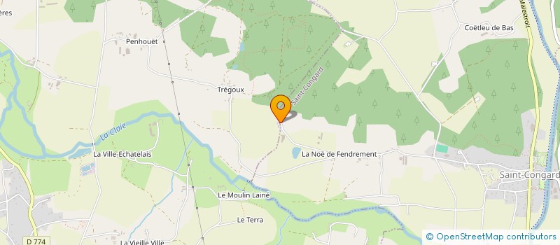 localisation de l'entreprise MONSIEUR DAVID GUIHO  SAINT-CONGARD