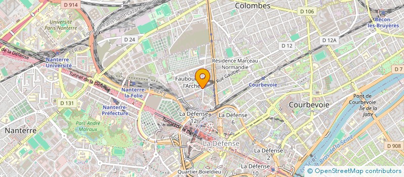 localisation de l'entreprise MONSIEUR DAVID GUILLEMINOT à COURBEVOIE