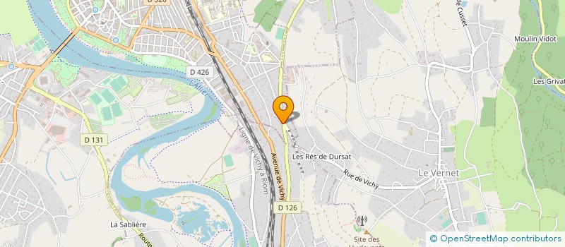 localisation de l'entreprise MONSIEUR DAVID GUILLIEN à VICHY