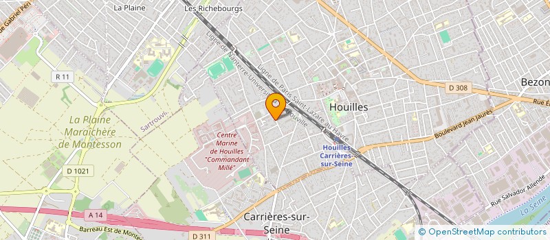 localisation de l'entreprise MONSIEUR DAVID GUILLON à HOUILLES